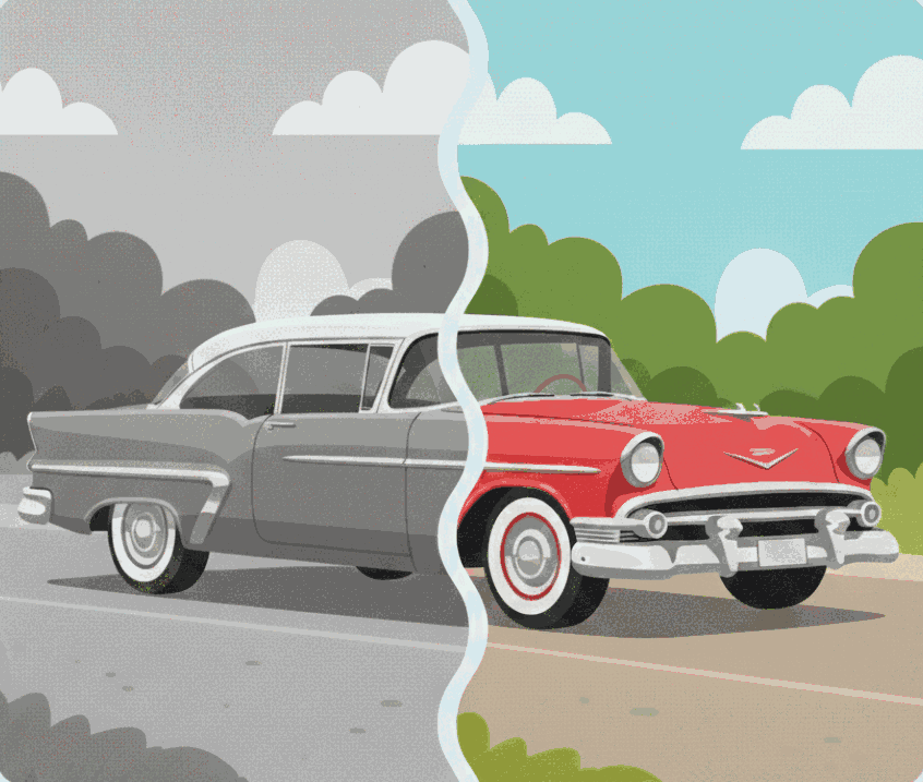 Photo colorizer preview